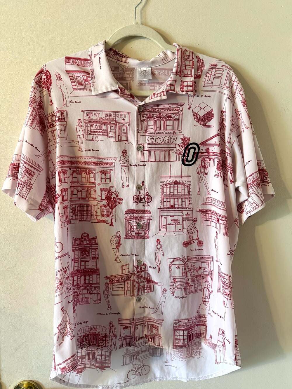 Ostroy Men’s East Village Resort Shirt  Short Sleeve Button Down Shirt